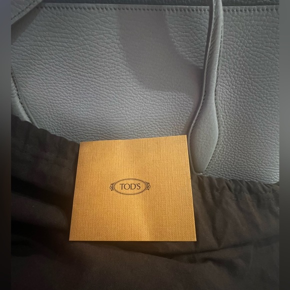 NEW Tod’s Grey Pearl Joy Flag Shoulder Tote Bag - Picture 6 of 6